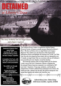 2011 Detained at Liberty's Door Exhibit Poster