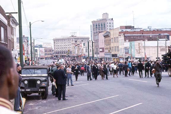 marchers approaching