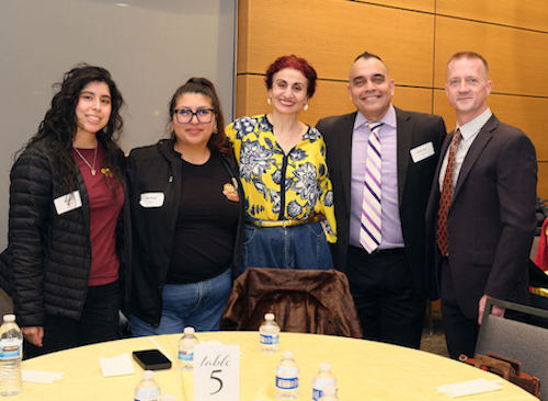 President Torres, Dean Galoyan, others around table