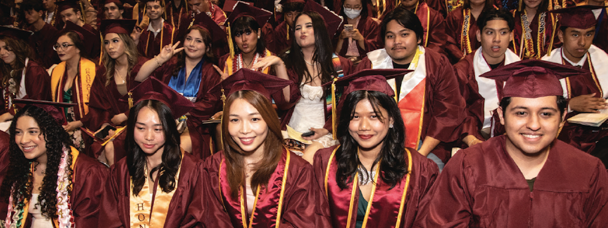 grads seated in rows