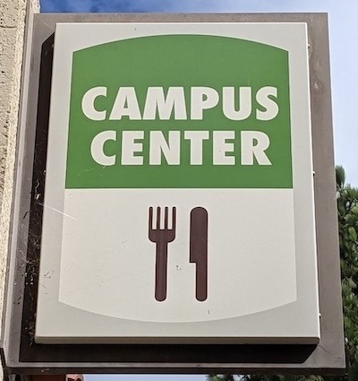 Campus Center sign